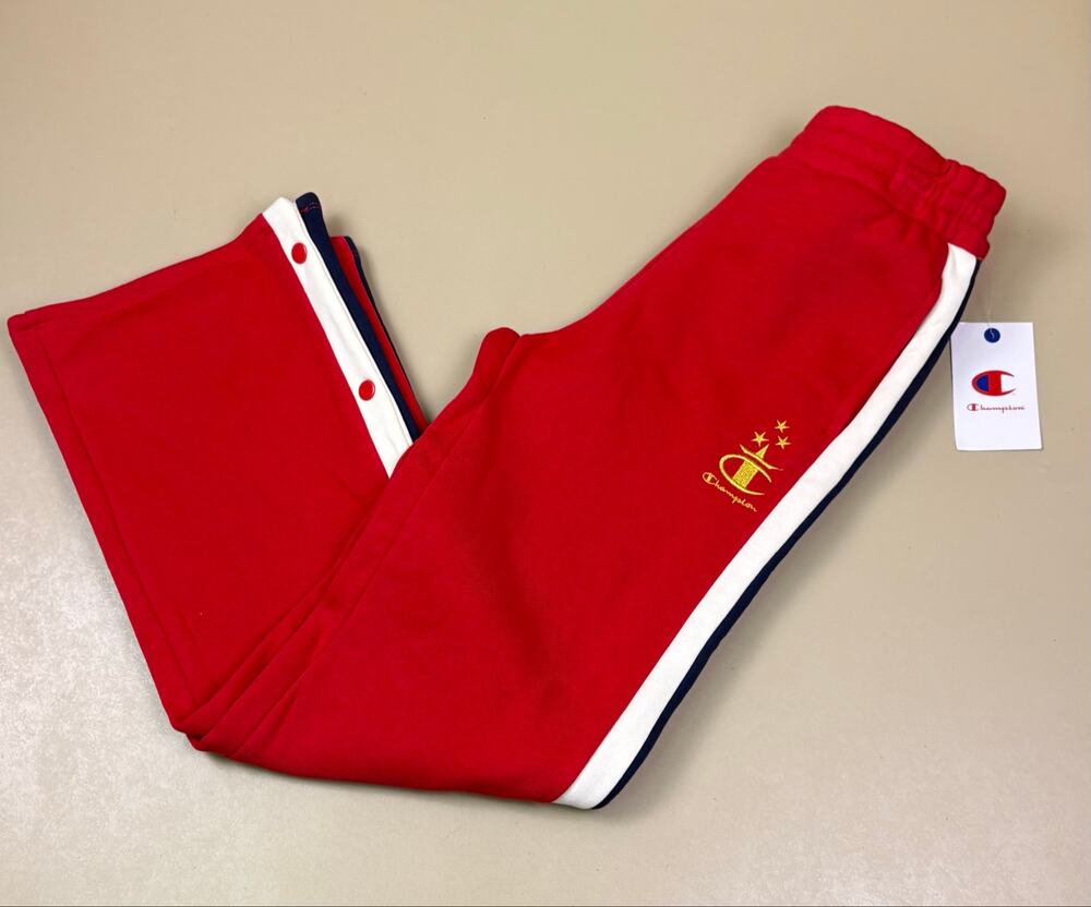 Champion Youth Large Olympics Tech Fleece Pants Red White Navy NWT Flaw
